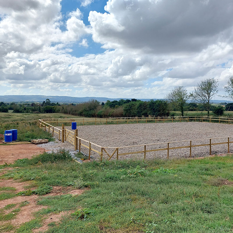 outdoor equestrian arena 